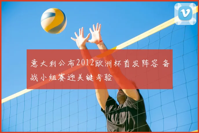 意大利公布2012欧洲杯首发阵容 备战小组赛迎关键考验